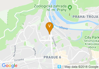 map of Hotel International Prague