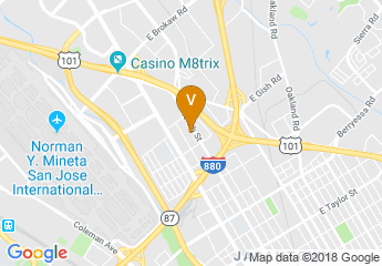 map of Four Points by Sheraton San Jose Airport
