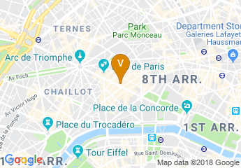 map of Paris Marriott Champs Elysees Hotel
