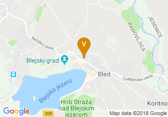 map of Hotel Astoria Bled