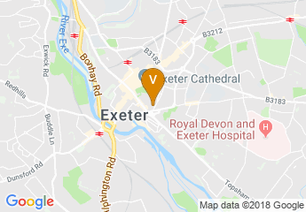 map of Mercure Exeter Southgate Hotel