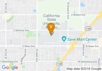 map of California State University, Fresno