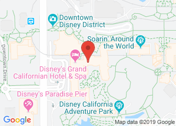 map of Disney's Grand Californian Hotel & Spa