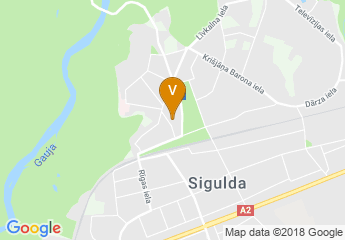 map of Hotel Sigulda