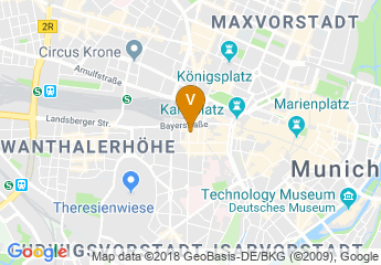 map of Maritim Hotel Munchen