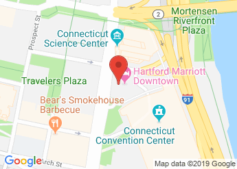 map of Hartford Marriott Downtown