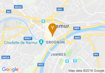 map of Namur Palais des Congrès