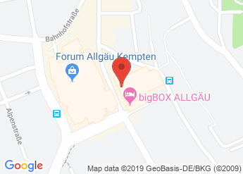 map of bigBOX Allgau