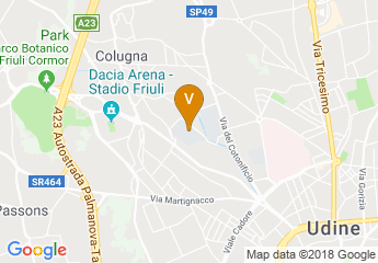 map of Università degli Studi di Udine - Polo Scientifico Rizzi