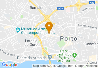 map of Crowne Plaza Porto
