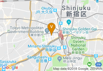 map of Keio Plaza Tokyo