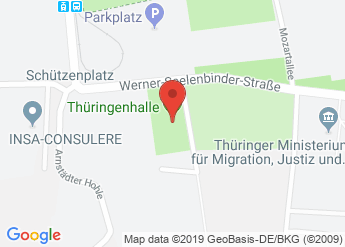 map of Thuringenhalle